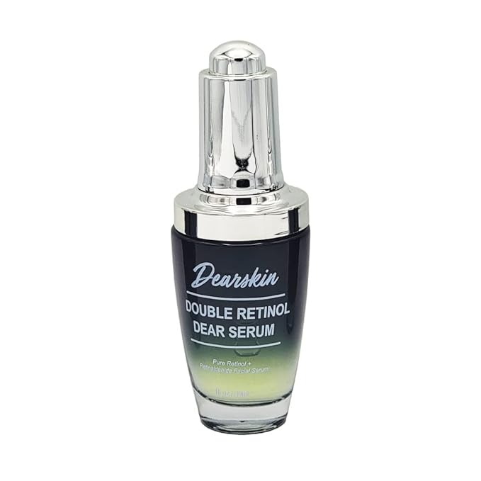 Retinol Serum Double Retinol Dear Serum by Dearskin Retinaldehide 0.1% plus Pure Retinol 0.5% Anti-Aging Powerful Anti-Wrinkle Repair Regenerating Serum
