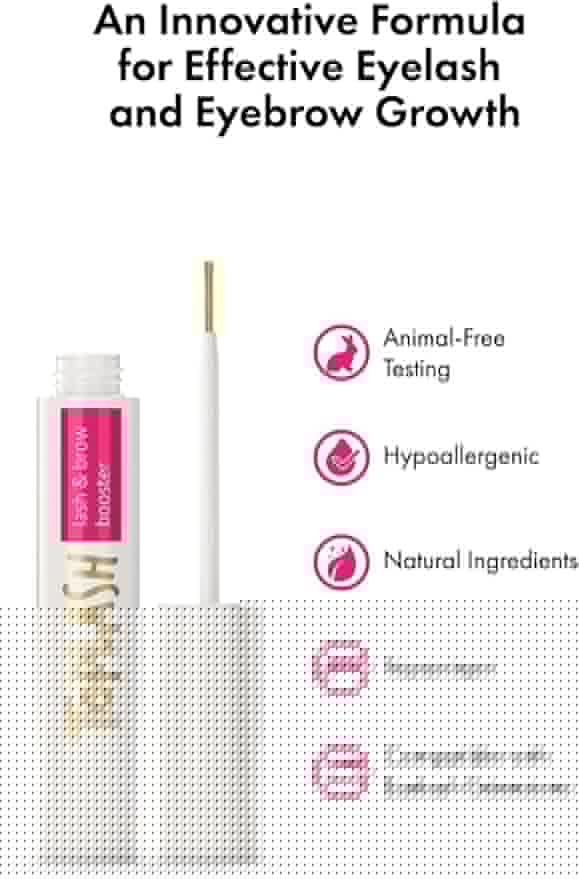 Eyelash Growth Serum - Innovative Formula for Longer, Thicker, Fuller Brows & Lashes - Natural, Cruelty-Free & Hypoallergenic - 0.10 fl.oz.