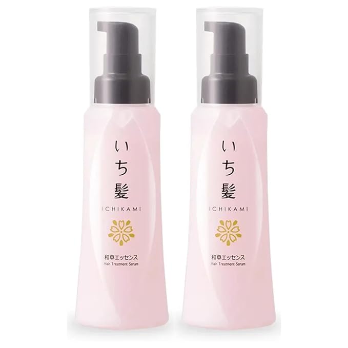 Kracie Ichikami Hair Essence, 3.38 fl oz (100g), Hair Serum for Damaged Hair, 2-Pack