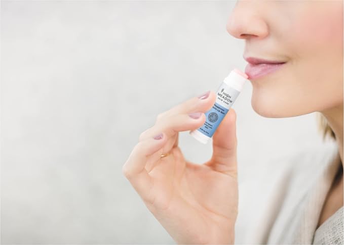 High Meadow Lanolin Peppermint Lip Balm Stick-Natural Unisex Lip Care With Shea Butter, Hydrates, Moisturizes, and Protects Lips, Great for Cold Sores, Fever Blisters, Long-Lasting Clear Lip Hydration