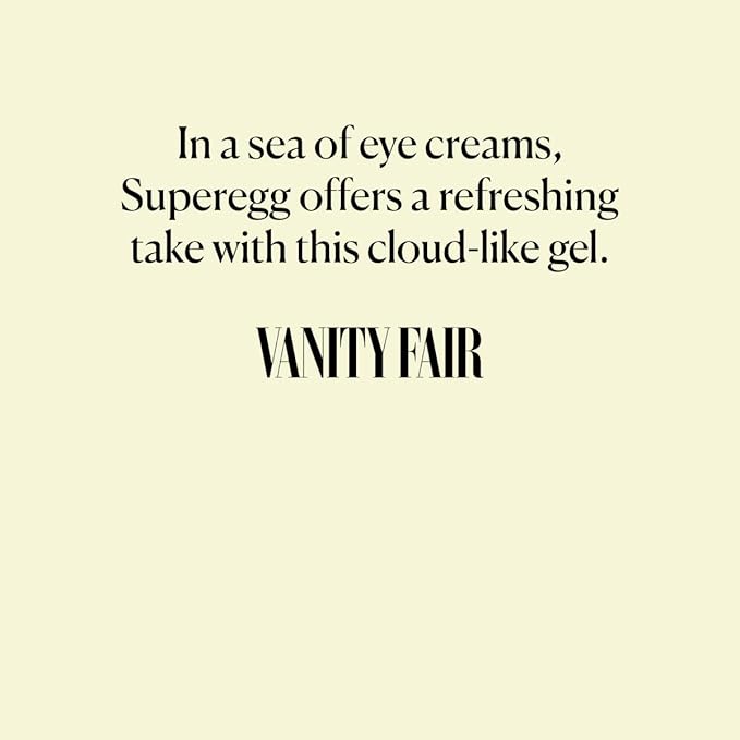 SUPEREGG Phyto Bounce Eye Contour Solution: For vibrancy and restoration. Concentrated solution cream with Tremella Mushroom and Peptides. 15ML / 0.5 FL OZ