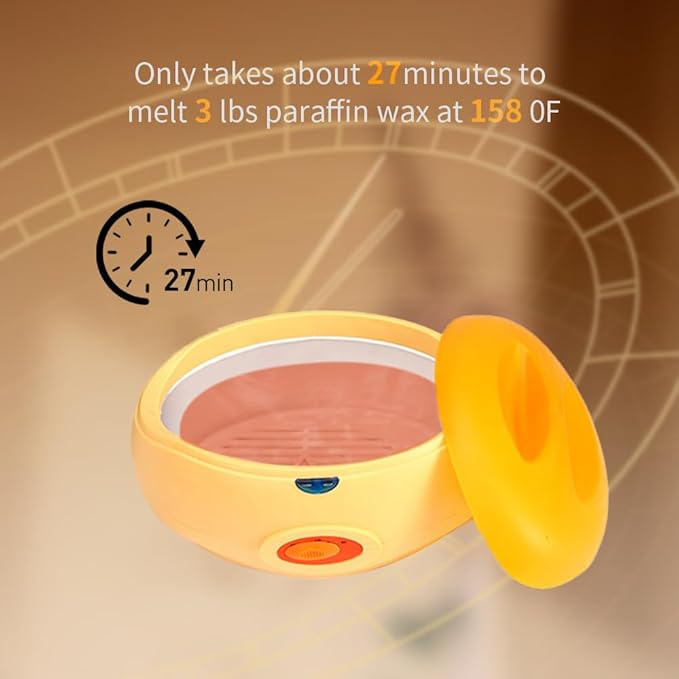 Paraffin Wax Bath Machine Paraffin Wax Machine for Hand and Feet with 4 Pcs Paraffin Bath Wax, Foot Wax Paraffin Foot Care Kit Hand Wax Machine Moisturizing and Exfoliating