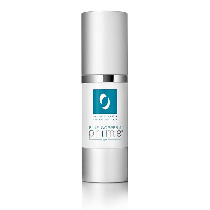 Osmotics Blue Copper 5 PRIME Eye - Advanced Eye Repair Cream with Copper Peptides | Reduces Fine Lines, Wrinkles, Dark Circles & Puffiness | Lifts & Firms Delicate Skin - 0.5oz