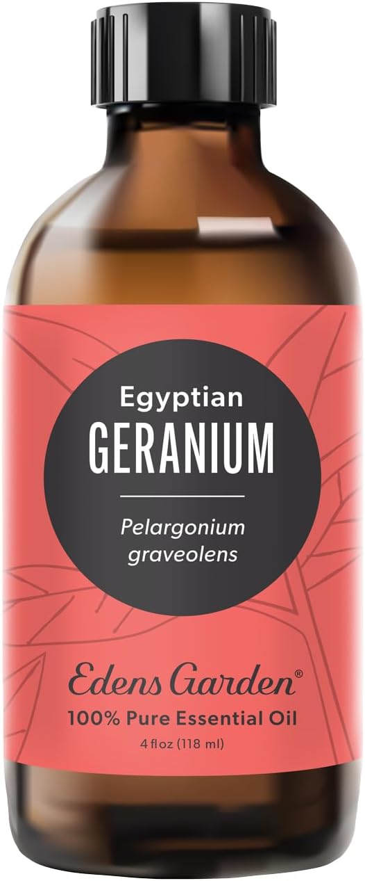 Edens Garden Geranium-Egyptian Essential Oil- 100% Pure Premium Grade, Undiluted, Natural, Therapeutic, Aromatherapy, The Best for Diffuser, Skin, Face, Hair 118 ml (4 fl oz)