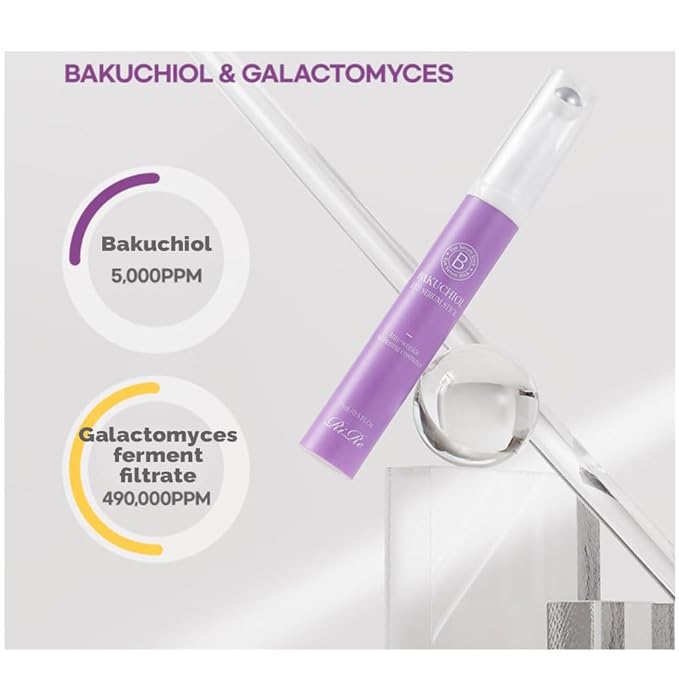 RiRe Bakuchiol+Galactomyces Eye Serum Stick For concerns about wrinkles around the eyes, Skin irritaion test completed, All Skin Type, Airless Pump 0.5 fl.oz.(15ml)