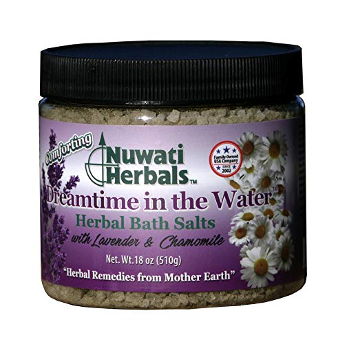 Dreamtime in the Water Herbal Bath Salts - For Soothing Relaxation – With Lavender Essential Oil and Chamomile, 18 Ounces