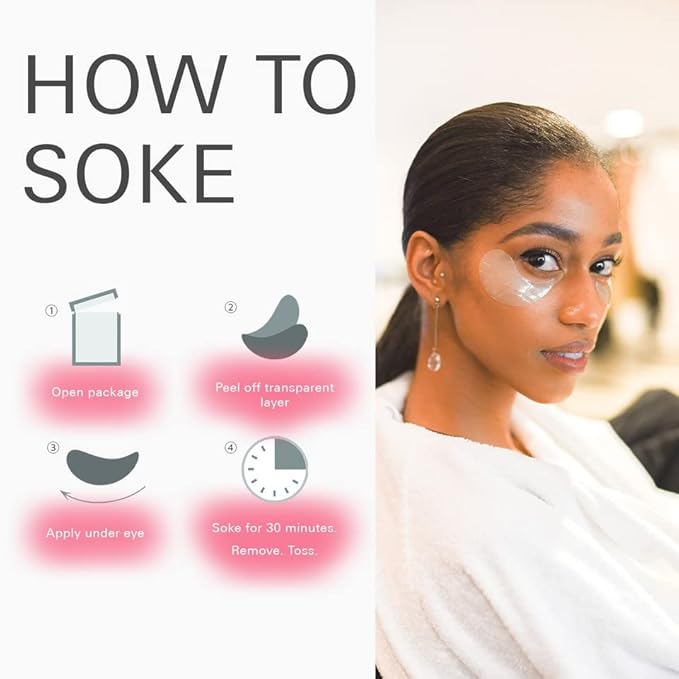 Soke Hydrogel Eye Treatment Patch with Multi-peptide Infused Techonology