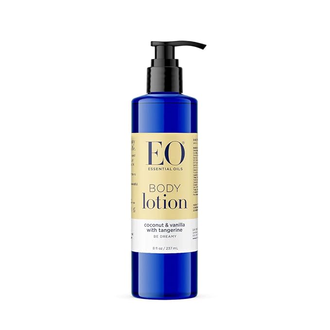 EO Body Lotion, Coconut and Vanilla, 8 Ounce