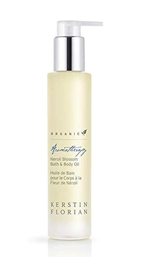 Kerstin Florian Organic Neroli Blossom Bath & Body Oil | Nutrient Rich Moisturizer with Coconut and Jojoba Oil (3.4 fl oz)