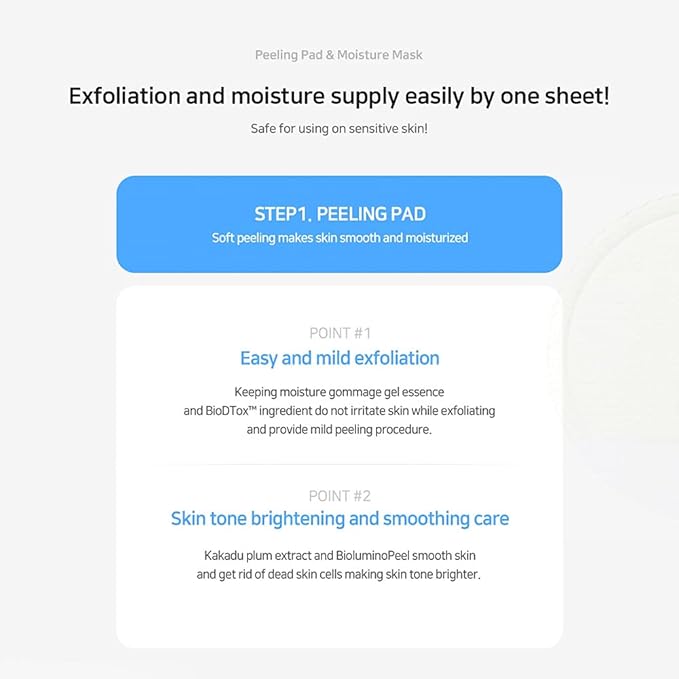 I'M SORRY FOR MY SKIN Peeling Pad & Moisture Mask