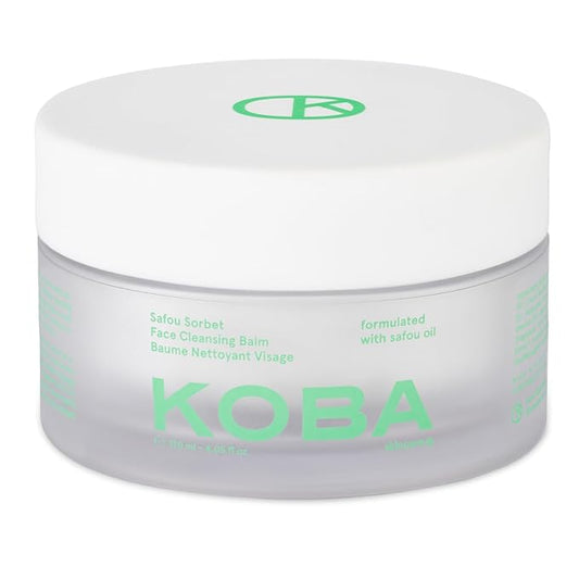 KOBA Safou Sorbet Cleansing Balm - Refreshing & Hydrating Cleansing Balm - For All Skin Types - Floral, Fresh, & Woody Fragrance - Vegan - Natural Ingredients - Safou Oil, Shea Butter, & Jojoba Oil