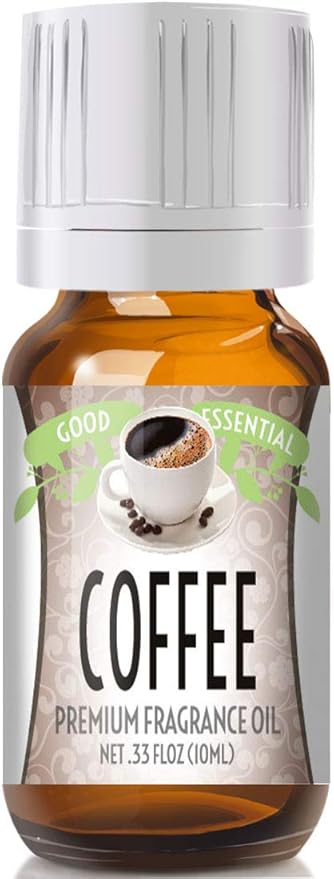 Good Essential – Professional Coffee Fragrance Oil 10ml for Diffuser, Candles, Soaps, Lotions, Perfume 0.33 fl oz