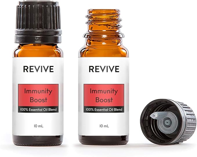 Immunity Boost Essential Oil Blend 2 Pack by REVIVE Essential Oils - 100% Pure Therapeutic Grade, for Diffuser, Humidifier, Massage, Aromatherapy, Skin & Hair Care