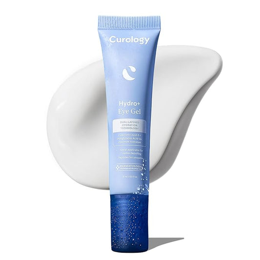 Curology Hydro+ Eye Gel, Hydrating Under Eye Cream with Hyaluronic Acid and Caffeine, 0.5 fl oz
