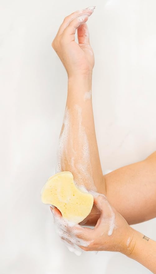 Spongables Pedi Scrub Foot Exfoliating 20+ Wash Sponge, Argan Oil, 2 Count