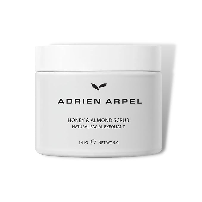 Honey Almond Skin Scrub by Adrien Arpel, Face Mask Helps Improve Skin Tone and Texture, Moisturizing and Smoothing