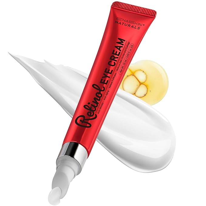 Retinol & Polypeptides Anti-Aging Eye Cream: Under Eye Treatment Reduces Wrinkles, Fine Lines, Dark Circles, Crow’s Feet & Puffiness – 0.85 Fl Oz