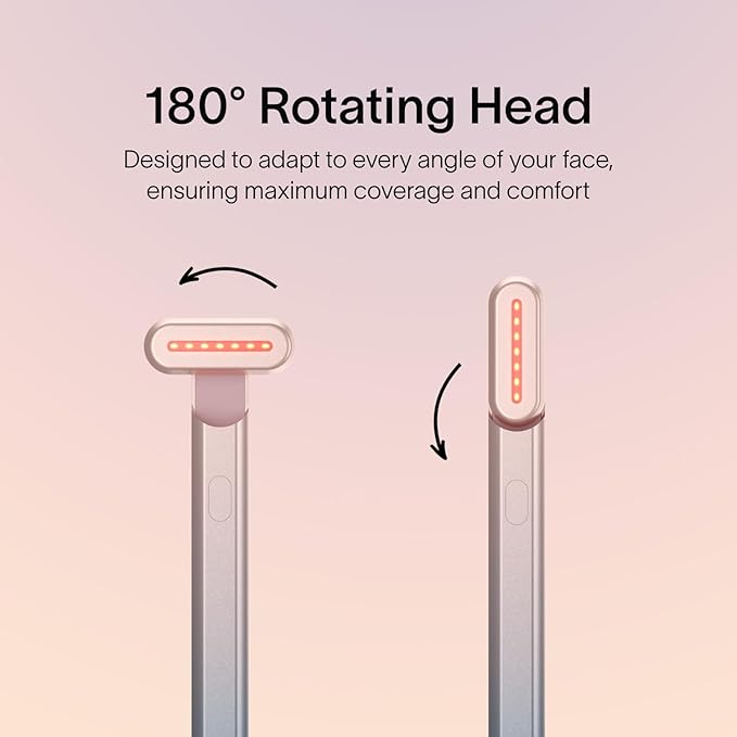 Solawave 4-in-1 Radiant Renewal Facial Wand & Skin Therapy Serum Bundle | Red Light Therapy for Face and Neck | Galvanic Skincare Wand & Massager | Anti-Aging Wrinkle Reduction | Solawave Original