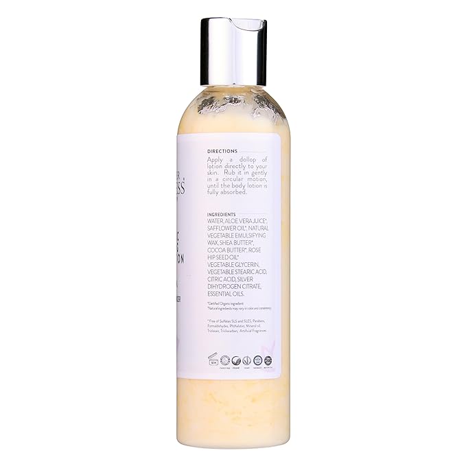 GLIMMER GODDESS Organic Skin Care 8 oz Firming Body Lotion for Hydrating Skin & Improving Elasticity