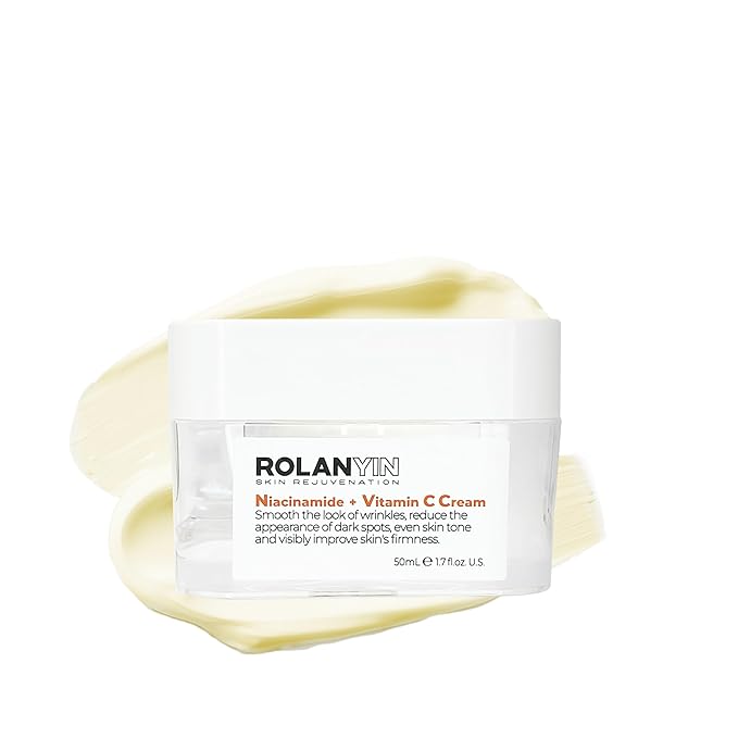 ROLANYIN Niacinamide + Vitamin C Cream Deep Hydration Anti Aging Revitalizing Pore Minimizing and Even Skin Tone Formula Skin Care