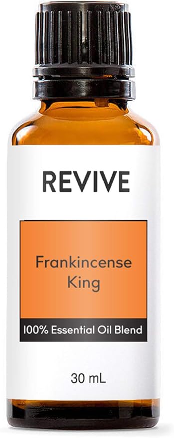 Frankincense King Essential Oil Blend 30mL by Revive Essential Oils - 100% Pure Therapeutic Grade, for Diffuser, Humidifier, Massage, Aromatherapy, Skin & Hair Care