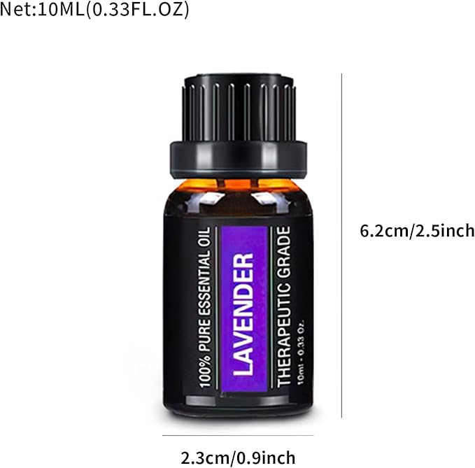 Essential Oils Sets Pure Oils kit- Top 6 Aromatherapy Oils Gift Set-6 Pack, 10ML(Rosemary, Lavender, Lemon Grass, Orange, Peppermint, Tea Tree)