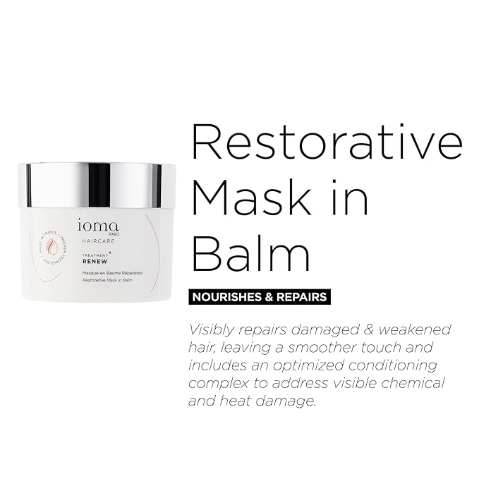 IOMA Paris Haircare, RENEW Treatment, Restorative Mask in Balm, (200ml)