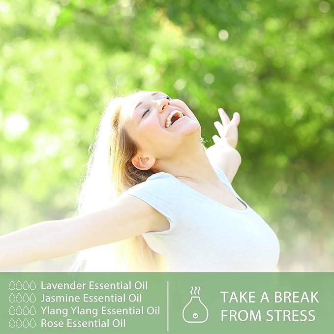 3.38FL.OZ Jasmine Essential Oil with Glass Dropper, for Aromatherapy Diffusers, Humidifiers, Great for DIY Candle and Soap Making, Huge 100ML Bottle