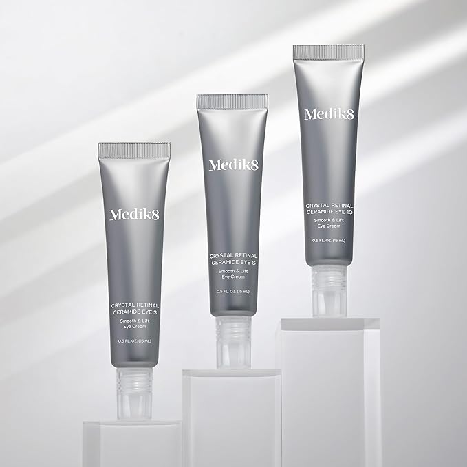 Medik8 Crystal Retinal Ceramide Eye 3 - Gentle Vitamin A Eye Cream - Reduces Appearance of Wrinkles - Perfect for Sensitive Skin - 0.5 oz