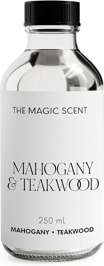 Mahogany & Teakwood Oils for Diffuser - HVAC, Cold-Air, & Ultrasonic Diffuser Oil Inspired by Abercrombie & Fitch - Essential Oils for Diffusers Aromatherapy - 8.5 fl oz, 250 mL