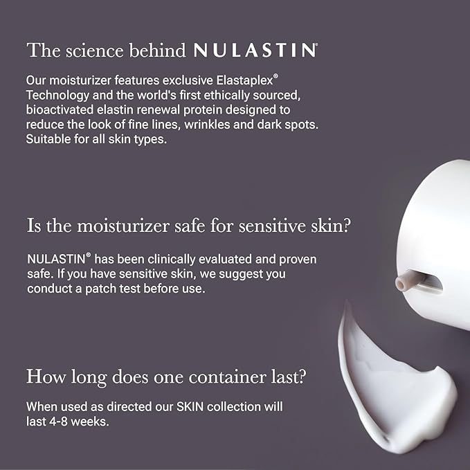 NULASTIN Hydrating Face Moisturizer for Women & Men - SKIN Rejuvenating Facial Moisturizer - With Smoothing, Firming Elastaplex to Nourish Aging Skin - Radiant Night & Day Cream (1.7 Oz)