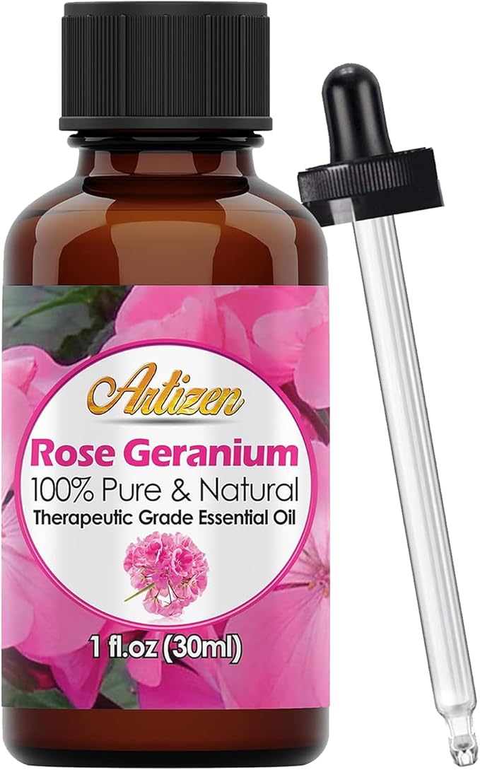 Artizen 30ml Oils - Rose Geranium Essential Oil - 1 Fluid Ounce