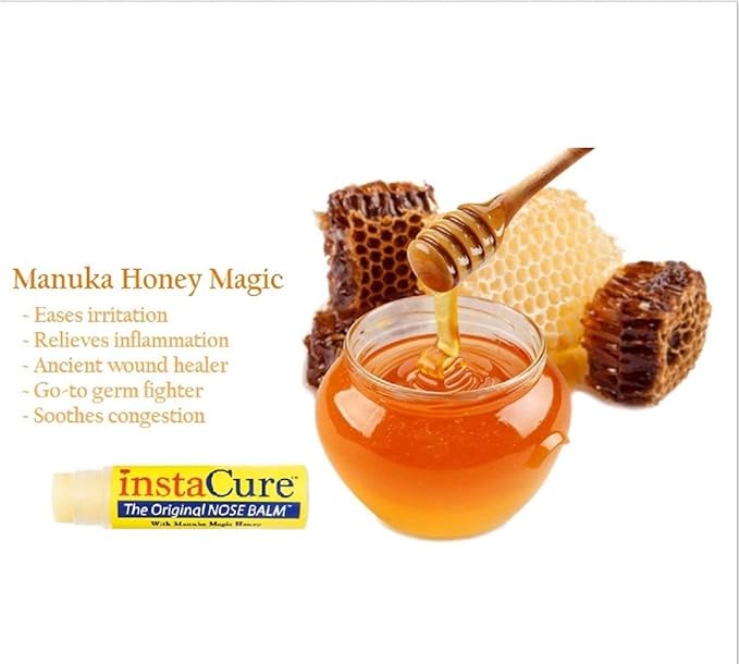 Manuka Honey Magic Lip Balm, Certified Organic Ingredients, Ultra-Moisturizing, Quickly Clears Skin Irritations, Hydration Stick for Damaged Lips