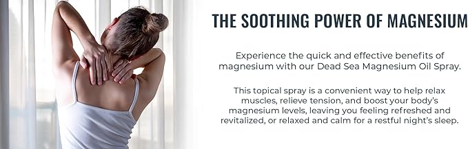 Natural Elephant Dead Sea Magnesium Oil Spray for Topical Use | 100% Pure | 6.7 fl oz (Pack of 2) | Promotes Relaxation and Well-Being