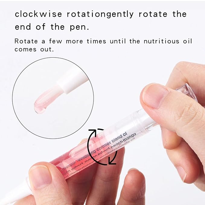 Cuticle Oils Set of 6PCS Floral Smell Cuticle Revitalize Oil, Nail Oil For Growth And Strength, Nail Strengthener - Cuticle Softener - Cuticle Remover - Cuticle Oil Pen (0.3 fl oz Bottles)