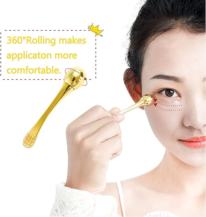 Eye Cream Applicator Anti Wrinkle & Eye Fatigue Relief Massage Stick for Reduce Puffiness and Dark Circles Removal