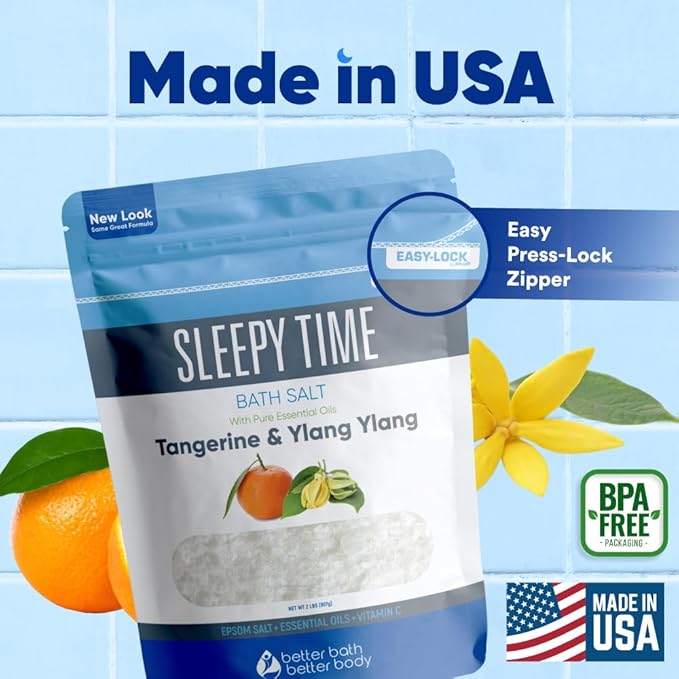 Sleepy Time 32 Ounces Epsom Salt with Essential Oils