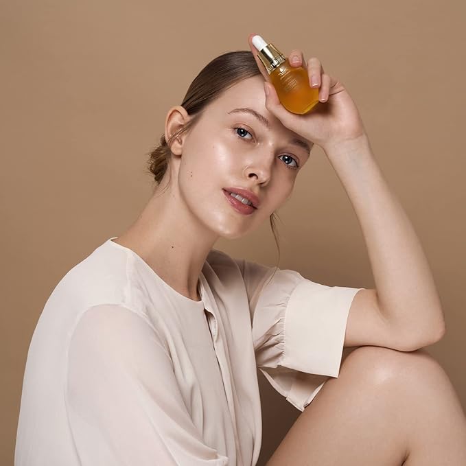 natural cosmetics regenerating facial care oil (35 ml), light texture, quickly absorbed, with coenzyme Q10 & amaranth oil, anti-aging facial oil for all skin types