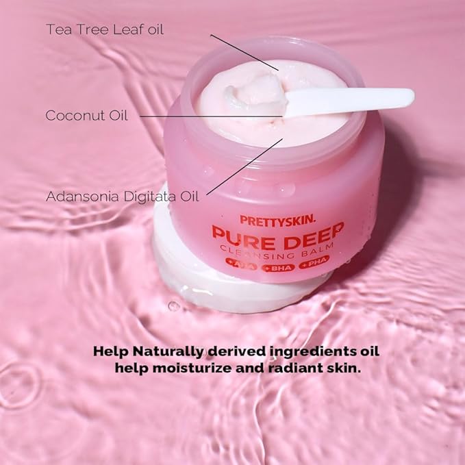 AHA+BHA+PHA Deep Cleansing balm makeup remover Korean with Tea Tree Leap Oil 3.38fl.oz. (100ml)