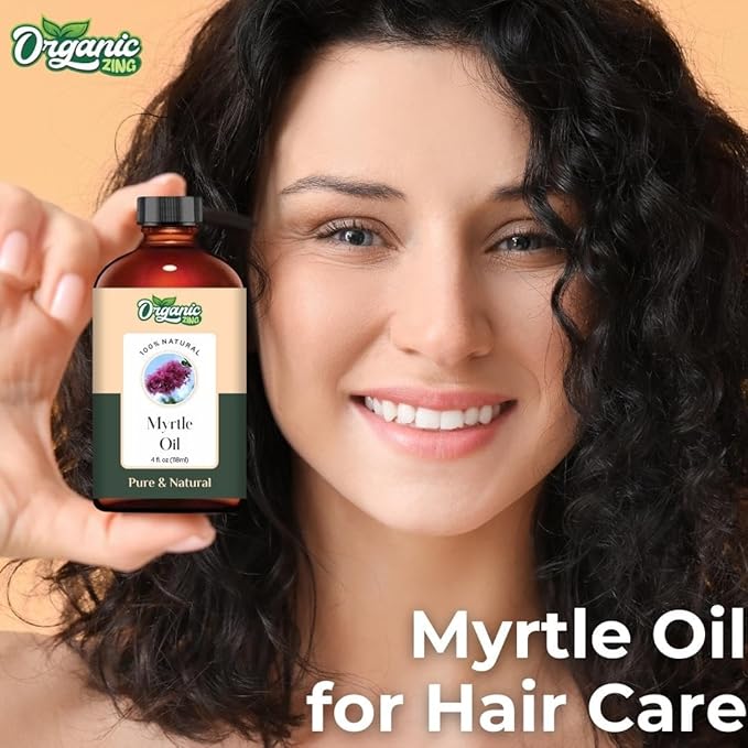 Myrtle (Myrtus) Oil | Pure & Natural Essential Oil for Aroma, Diffusers, Skincare & Hair Care - 118ml/3.99fl oz