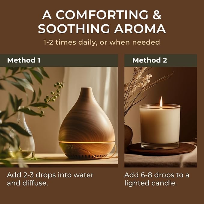 Gya Labs Nutmeg Essential Oil for Diffuser - 0.34 Fl Oz - 100% Pure Natural Nutmeg Oil for Diffusers, Aromatherapy, Skin, Candles Making - Warm Spicy Yet Sweet Scent