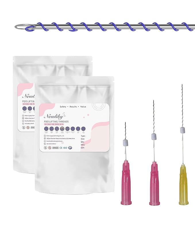 Pdo Threads Pdo Threads Lift for Face Smoothing Wrinkles Pdo Screw Threads Producs Collagen Pdo Lifting Threads Skin Tighten 30g38mm 40Pcs