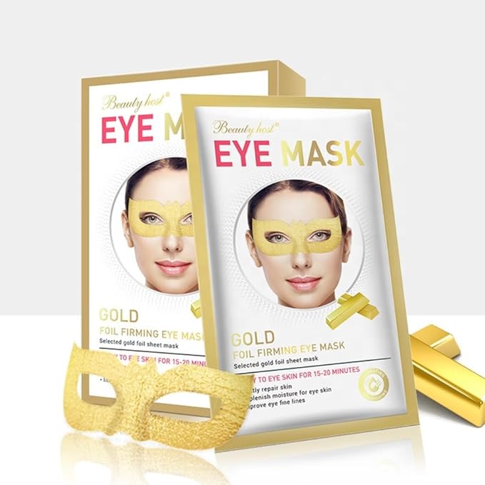 24 K Gold Eye Mask Puffy Eyes and Dark Circles Treatment Relieve Pressure and Reduce Wrinkles, Revitalize and Refresh Your Skin