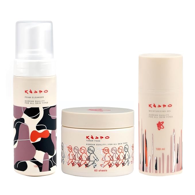 The Essential Pack - Korean Skincare Set with Face Wash, Toner for Face and Face Moisturizer - Suitable for All Skin Types - 3 pc