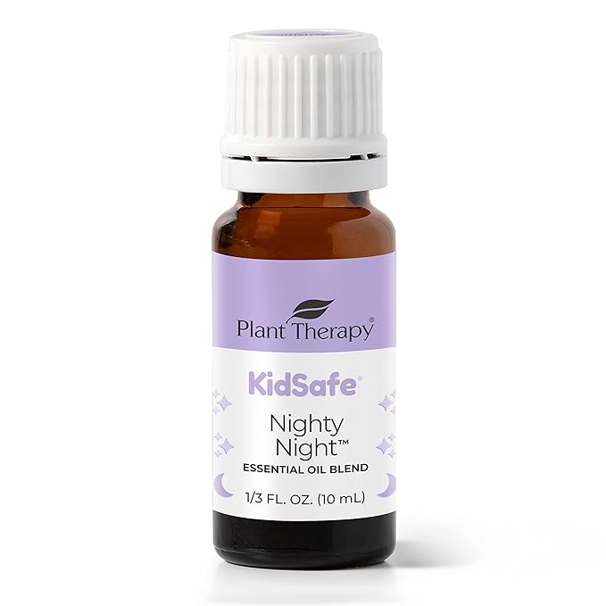 Plant Therapy KidSafe Nighty Night Essential Oil Blend for Sleep 10 mL (1/3 oz) 100% Pure, Undiluted, Natural Aromatherapy, Therapeutic Grade