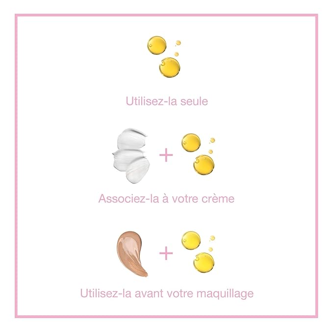 Oils In One Hydration Corrector with Hyaluronic Acid, Raspberry & Borage Oil - Prevents Dehydration, Enhances Skin & Wrinkle Care - All Skin Types - Cruelty-Free, Made in Paris (1 oz)