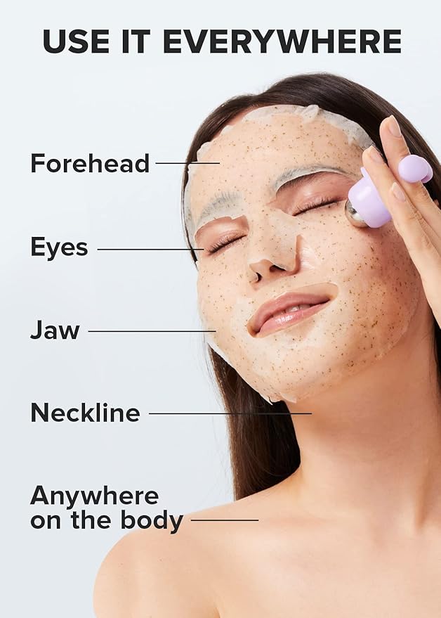 I DEW CARE Facial Tool - Rolling with It | Cooling Stick Skincare Tool, Depuffing Ice Face Roller with Cap, Gift, Reusable and Hygenic, Travel Size, FSC Packaging, Face Massage