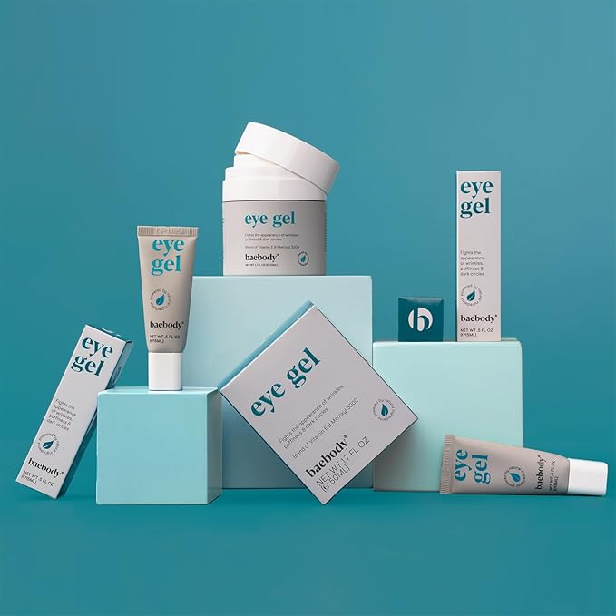 Baebody Eye Gel - Advanced Cooling Under Eye Cream For Dark Circles and Puffiness - Anti Aging and Hydrating - Beauty Gifts for Women (50 ml/1.7 fl oz)