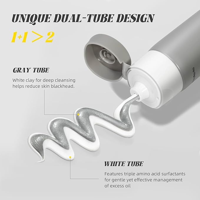 VGO Skin Care Set, with Snail Mucin 92% Moisturizer 1.76 Oz, Vitamin C Serum 1.01 Oz & Dual-Tube Facial Cleanser 3.52 Oz, 3 Step Facial Skin Care Kit