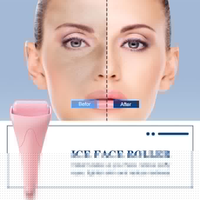 Ice Roller, Upgrated Ice Roller for Face, Eye Puffiness Relief, Prevents Wrinkles, Srinks Pores, Ice Face Roller Skin Care Products, Wonderful Christmas Gifts for Girls Women Sister Daughter Her